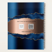 Marine Blue rose or agate marbre nom 2025 (Dos)