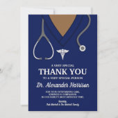 Marine Blue Scrubs Médicale Merci professionnel (Devant)