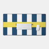 Marine Blue Stripes, Motif rayé, Votre nom (Clavier et souris)