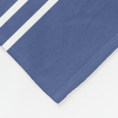 Marine Blue Stripes texte personnalisé couvertures (Coin)