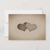 Marine Blue Sunflower Mariage RSVP Carte choix de  (Dos)