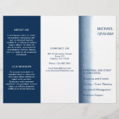 Marine Blue Watercolor Brochure d'entreprise moder (Devant)