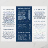 Marine Blue Watercolor Brochure d'entreprise moder (Dos)