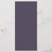 Marine Blue Watercolor Hydrangeas Mariage Menu (Dos)