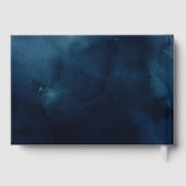 Marine blush calligraphie rustique mariage livre d (Verso)