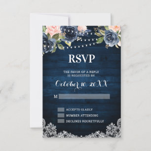 Marine Blush Floral Russe String Light RSVP