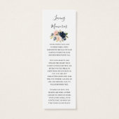 Marine Blush rose Floral Photo Funéraire Poème Sig (Dos)