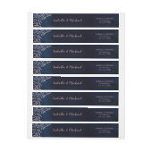 Marine blush rustiek bloemenbruiloft (Vel)