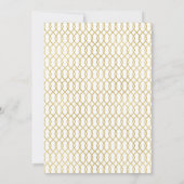 Marine + Bourgogne + Gold Floral Faire-part de mar (Dos)