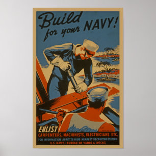 Marine - bouwers poster