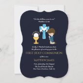 Marine BOYS First Holy Communion Invitations (Devant)
