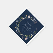 Marine bruidsmeisjeslunch in een weide met voorjaa servet (Hoek)