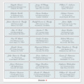  marine bruiloft gast adres sticker (Vel)