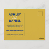 Marine California Wedding Enregistrer la carte pos (Dos)