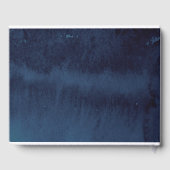 Marine Chalkboard Floral Mariage Livre d'or (Verso)