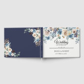 Marine Champagne Aquarelle Florale Mariage Livre d (Complet)