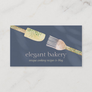 Marine Chic Pastry Lepel Spatel Chef Bakken Visitekaartje