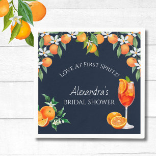 Marine Citrus Liefde Op Het Eerste Spritz Bruidsfe Servet