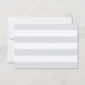 Marine classique et mariage blanc RSVP (Dos)