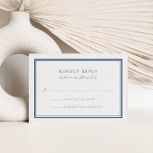 Marine classique et mariage blanc RSVP