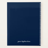 Marine classique et planificateur blanc 2026 (Dos)