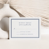 Marine classique et RSVP blanc