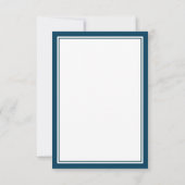 Marine classique simple et mariage blanc RSVP (Dos)