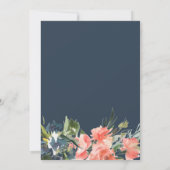 Marine Coral Floral Bridal Show Invitation (Dos)