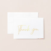 Marine Coral Floral Mariage Photo Carte de remerci (Devant avec enveloppe)