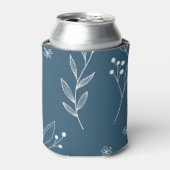 Marine Corner Floral Boho Bruiloft Blikjeskoeler (Blikje Voorkant)