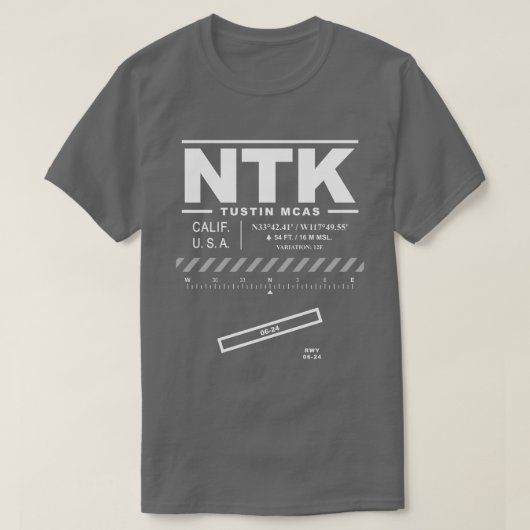 Marine Corps Air Station MCAS Tustin NTK T-Shirt (Design devant)