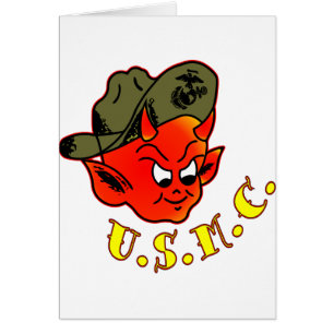 Marine Corps de diable de bande dessinée