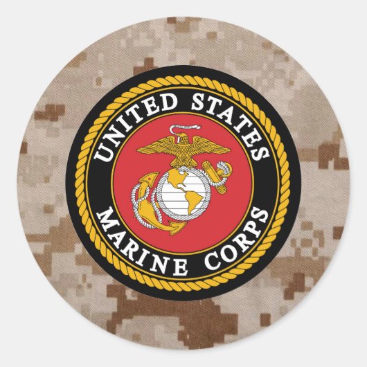 Marine Corps Digital Camo Sticker (Voorkant)