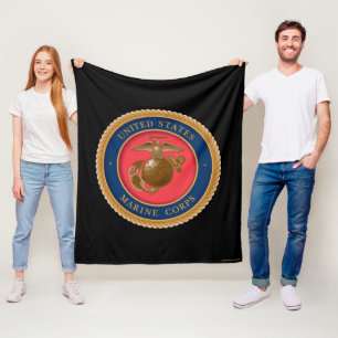 Marine Corps Seal Fleece Deken