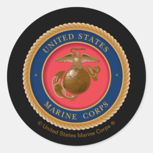 Marine Corps Seal Ronde Sticker