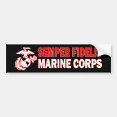 Marine Corps Semper Fidelis Bumper Sticker (Devant)