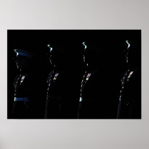 Marine Corps Silent Drill Platoon Poster
