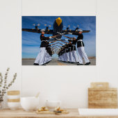 Marine Corps Silent Drill Platoon Poster (Keuken)