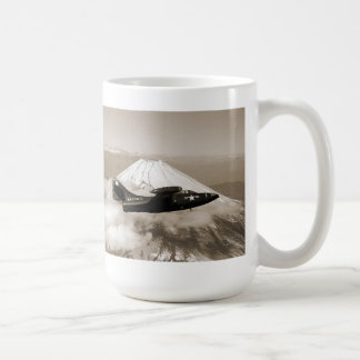 Marine Corps Vliegtuig Mt. Fuji Japan en sunset Koffiemok