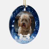 Marine Custom Pet Puppy Dog Foto Keramisch Ornament (Rechts)