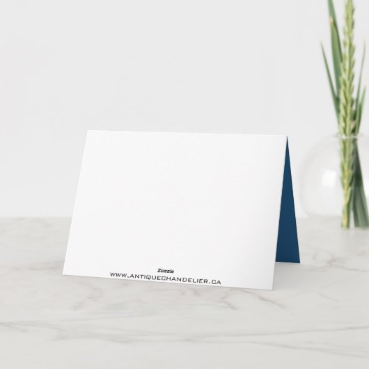 Marine Cute Heart Mariage Merci Cartes (Dos)