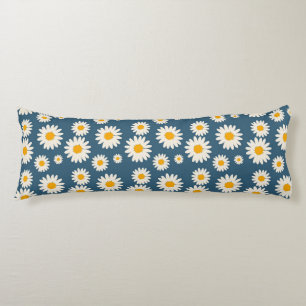 Marine Daisy Floral Bohemian Botanische Patroon Lichaamskussen