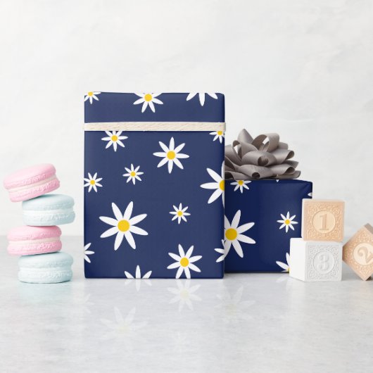 Marine Daisy inpakpapier (Baby Shower)