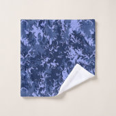 Marine d'Art Abstrait Liquide élégant (Gant de toilette)