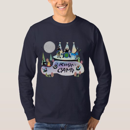 Marine de base RushCamp de T-shirt de la douille (Devant)