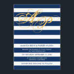 Marine de bleu de modèle de faire-part de mariage<br><div class="desc">Invitation fait sur commande moderne,  nautique,  chic dans le bleu marine elgant. Vous pouvez facilement changer la couleur des initiales en cliquant sur sur "le customisez" bouton. Trouvez la papeterie assortie et plus d'otpions dans notre magasin : http://www.zazzle.co.uk/designbyredline/gifts?cg=196521080171907543</div>