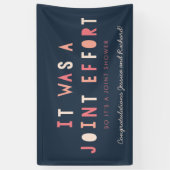 Marine de //de bannière du baby shower du couple (Vertical)