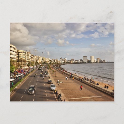 Marine Drive, Mumbai Briefkaart (Voorkant)
