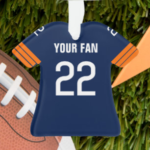 Marine du football et ornement orange du Jersey