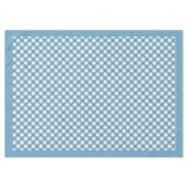 Marine en Blauw Check Tafelkleed voor Familiediner (Voorkant (Horizontaal))